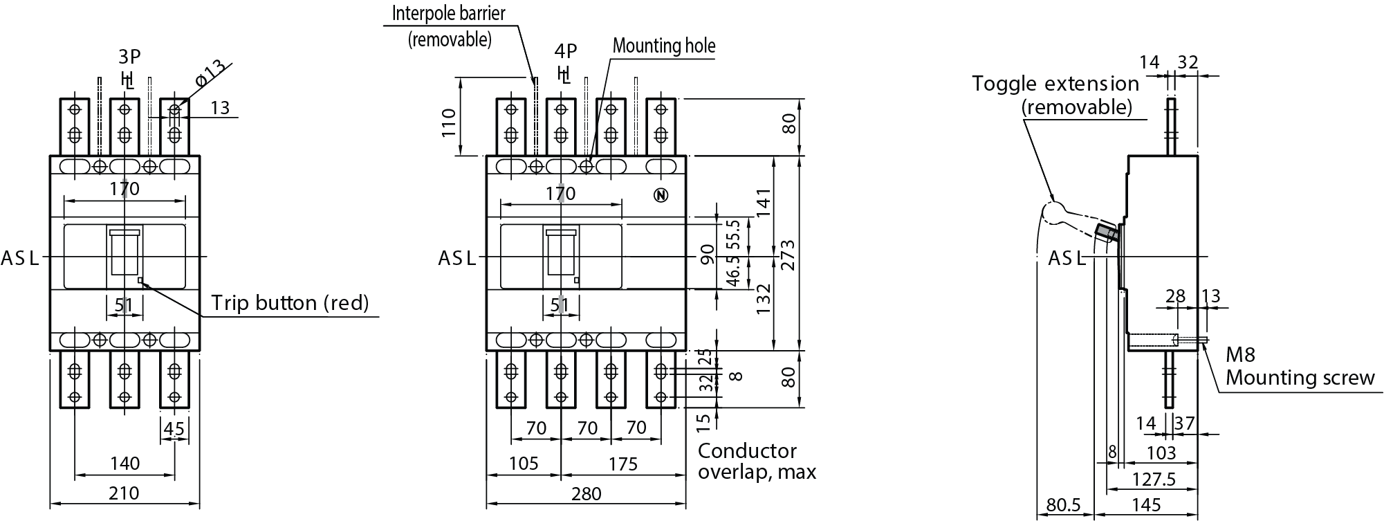 NHP Electrical Engineering Products B Model (160 1600AF)