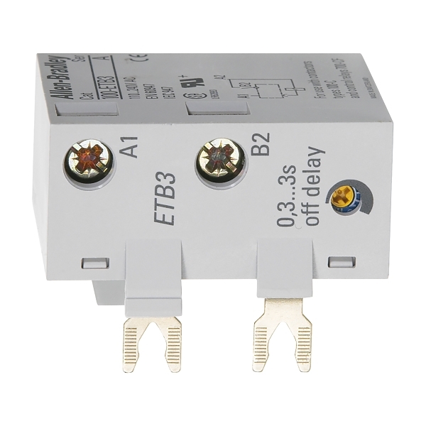 Allen-Bradley 100E Coil Timer Module 110 to 240VAC Off Delay 0 to 1.3s