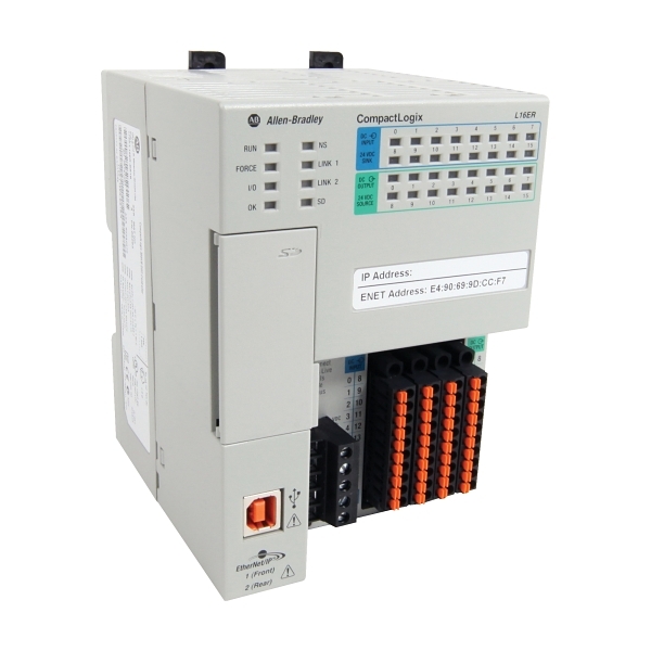 Allen-Bradley CompactLogix 1769 5370 L1 Processor 16DI 16DO 1Mb