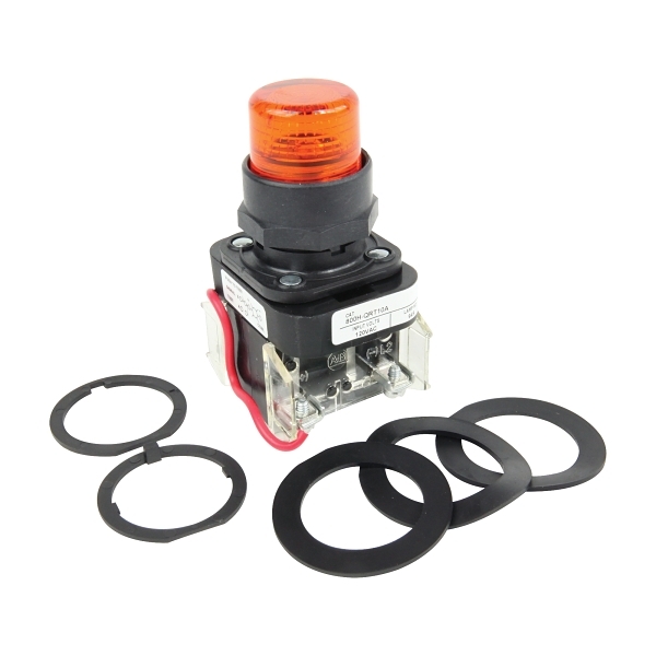 Allen-Bradley 800H Pilot Light 30.5mm Complete Plastic FS PTT INC 120V ...