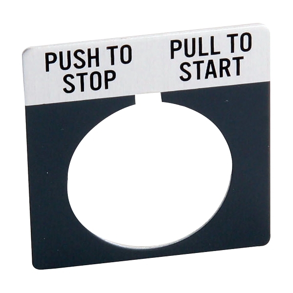 800TX618 Legend Plate for 30mm Operator Control Devices