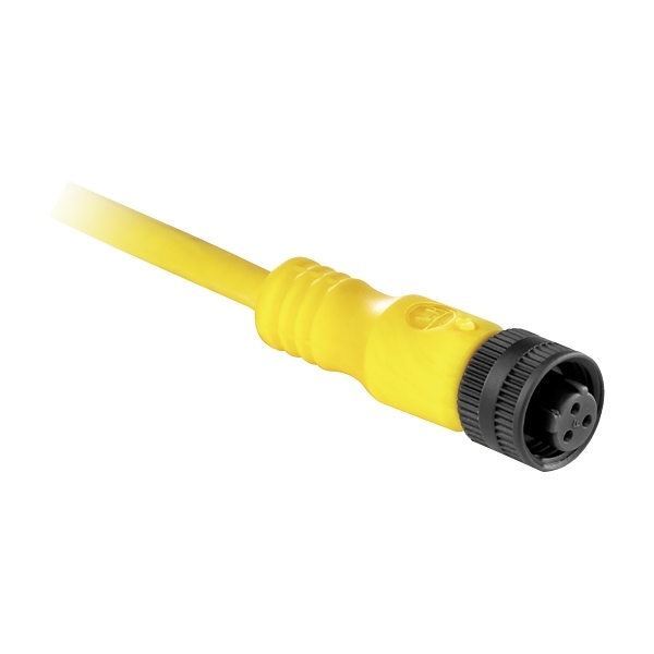 889RF3ECA10 PVC Yellow Cable AC Micro M12