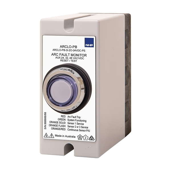 NHP Arclogix Optical PB Arc Detection Relay 3I and 2O 24V DC