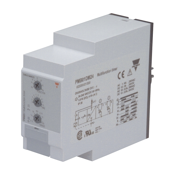 Carlo Gavazzi Timer Relay Multi Function 24V to 240V AC DC Supply 2CO 0