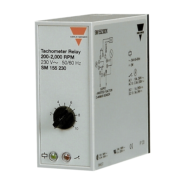 Carlo Gavazzi Speed Monitoring Relays Speed Monitoring Relay 24V DC Supply 1K to 10K RPM Range