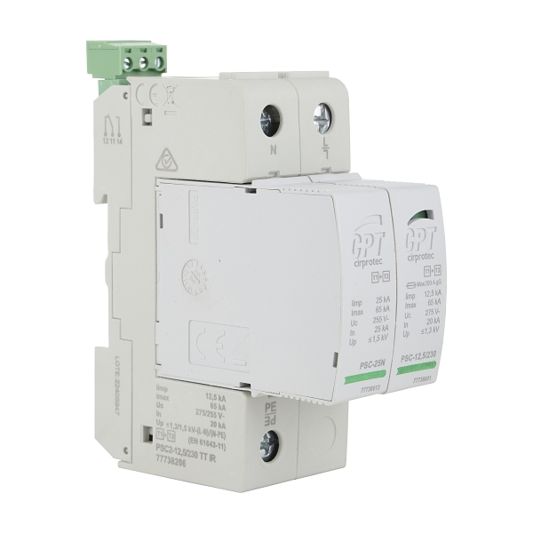 Cirprotec PSC Surge Protection Device Type 1 and 2 1 Phase LN and NPE