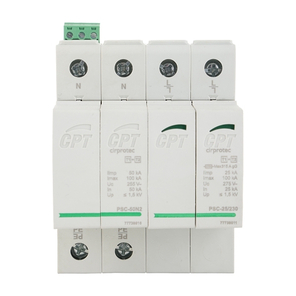 Cirprotec PSC Surge Protection Device Type 1 and 2 1 Phase LN and NPE