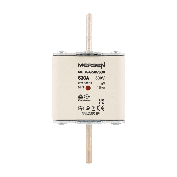 Mersen DIN Fuse gG DIN Size 3 500V AC 630A