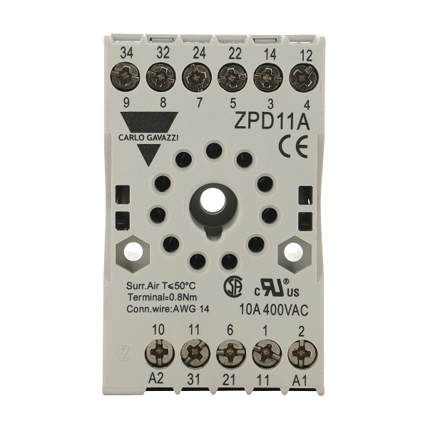 Carlo Gavazzi Timer Relays Plug In Base for Carlo Gavazzi Timers