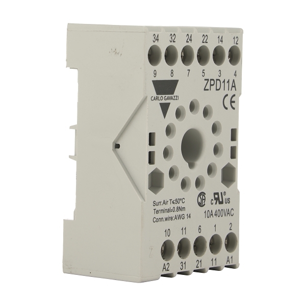 Carlo Gavazzi Timer Relays Plug In Base for Carlo Gavazzi Timers