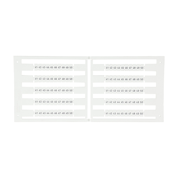 Sprecher and Schuh V7 Screw Terminals Marking Tags 5 x 9mm 41 to 50