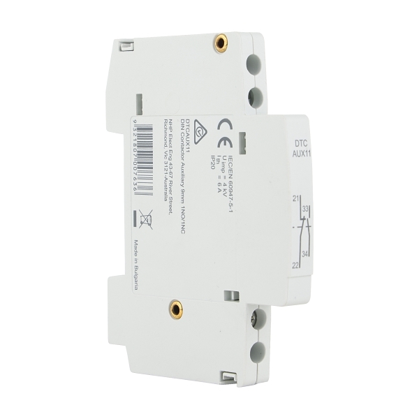 DTCAUX20 Din Contactor Auxiliary