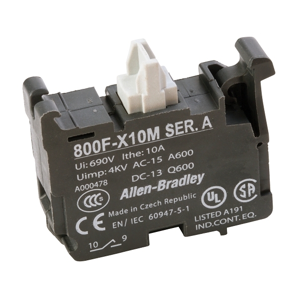 800FX10M Contact Block for 22.5mm Operator Control Devices