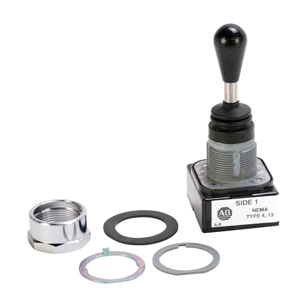 AllenBradley 800T Toggle Switch 30.5mm 4 Way Up Spring Return Left and