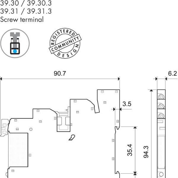 Finder 39 Series Master Plus Relay Interface Modules 6A 1 Changeover ...