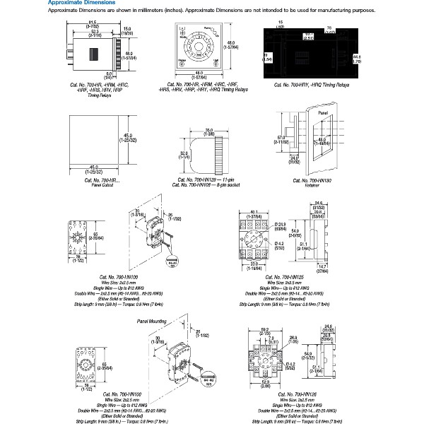 AllenBradley 700HR Dial Timing Relay On Delay 2CO 0.05sec to 300Hours