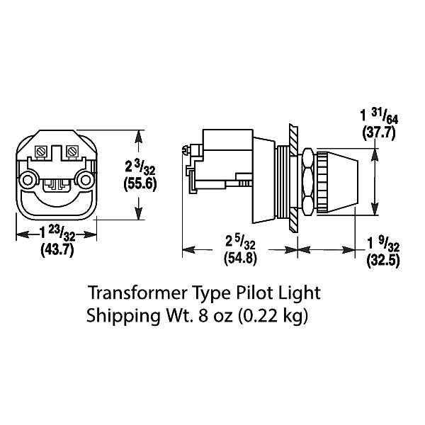 Allen-Bradley 800T Pilot Light 30.5mm Finger Safe Terminal Guard No ...