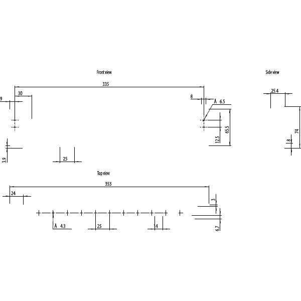 nVent HOFFMAN MCS/MCD/MCSS/MCDS FS Click In Profile W500 x D500mm Qty 4