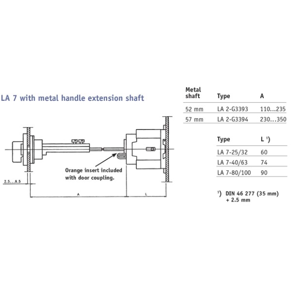 Sprecher and Schuh L2 Cam Switch Metal Shaft Short Yellow 235mm