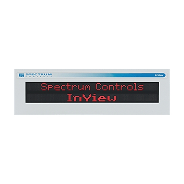 Spectrum Controls InView Terminal 2 Lines 20 Characters Red LED NEMA ...
