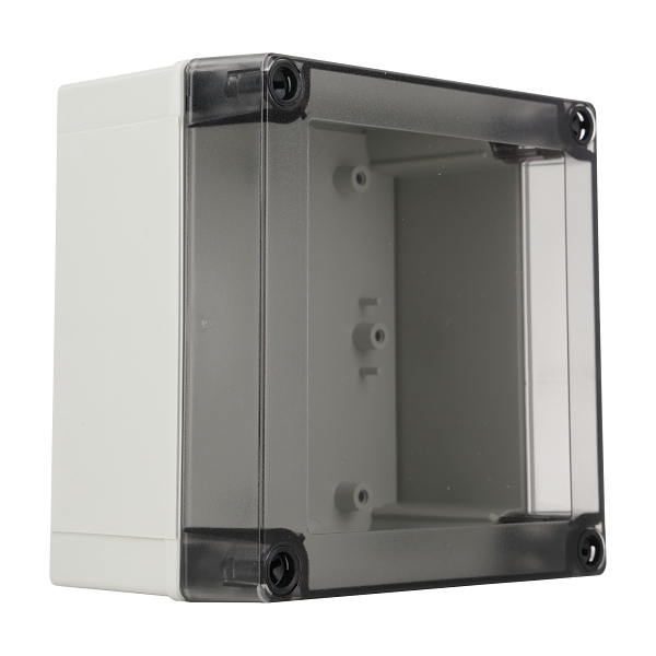 PC125125HT Terminal Box PC H130 x W130 x D125mm Clear Lid