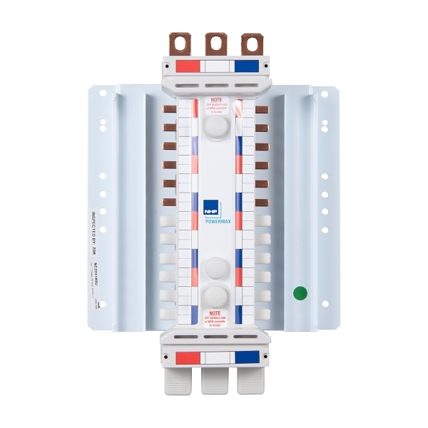 NHP POWERMAX DIN-T NC Busbar Chassis 250A 42 Way 3Pole Universal