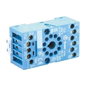 BASE FOR 6013 RELAY/9901 LED MODULES W/METAL CLIP