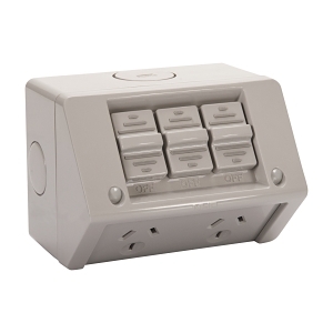 10A AMP Weatherproof IP53 Waterproof Clear Lid Power Point Socket Outlet DGPO - Foto 9