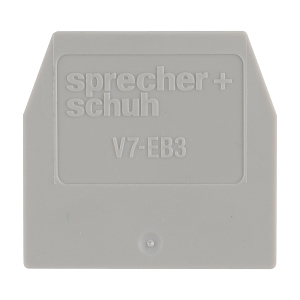 END PLATE FOR V7W3/W4/W4P/W4PTP GREY
