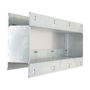 PBD PLINTH KIT SINGLE 75mm HOT DIP GAL SUIT ENCL 600x200mm
