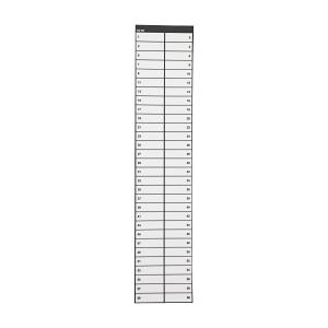 CEL PBD ACC LABEL ESC LEGEND 1-60 DIN-T