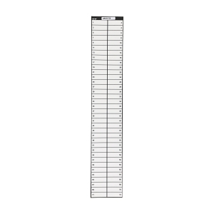 CEL PBD ACC LABEL ESC LEGEND 1-72 DIN-T