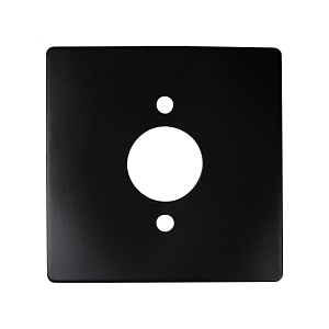SINGLE LED SQUARE TRIM BLACK