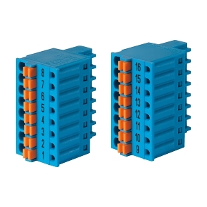 EX 1719 I/O SPRING TERMINAL 2 x 8P FOR 1719-IBN8