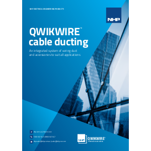 NHP QWIKWIRE Cable Ducting an Integrated System of Wiring Duct Brochure