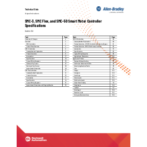 Allen-Bradley SMC Soft Starters Technical Catalogue