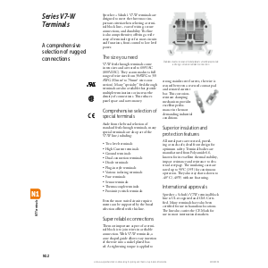 Sprecher+Schuh V7-W Series Terminal Blocks Technical Catalogue