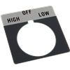 800TX514 Legend Plate for 30mm Operator Control Devices